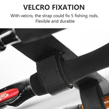 Car Ceiling Fishing Rod Holder - 5 Rod Storage System (Black)