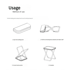 Outdoor Ultralight Folding Camping Chair - Brown