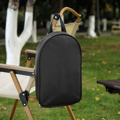 Portable Kitchen Utensil Storage Bag - Lightweight Organizer for Camping and Outdoor Cooking, Khaki