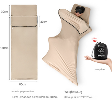 Elosung Stretch Sleeping Bag Liner - Khaki