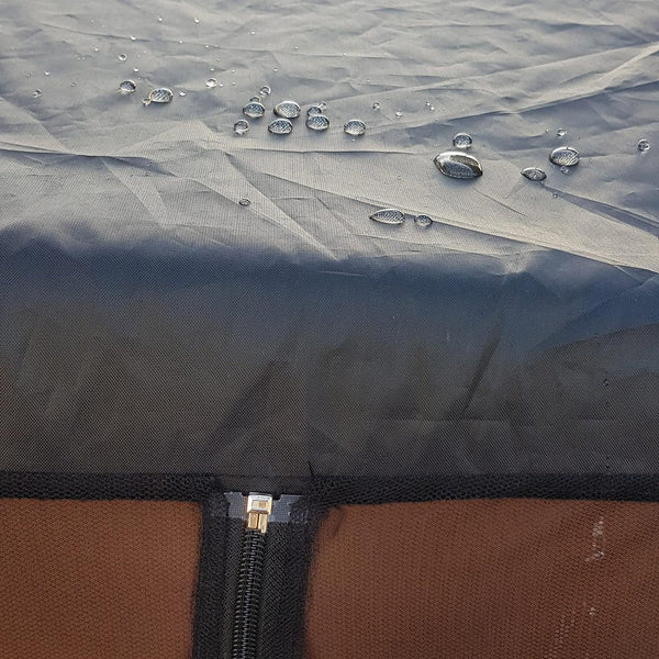 Portable Outdoor Chair Cover with Mosquito Net & Sun Canopy - UV & Water-Resistant Shelter for Camping & Fishing(black 205*125*205CM)