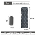 Elosung Ultralight Inflatable Sleeping Mat with Pillow (2 Pack) - Grey