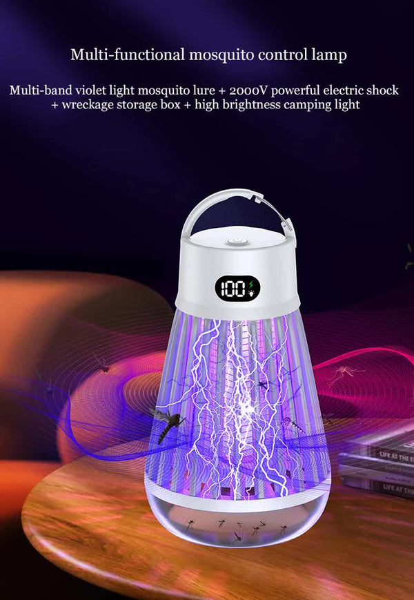 Elosung Rechargeable Camping Lantern with Insect Zapper