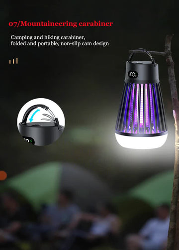 Elosung Rechargeable Camping Lantern with Insect Zapper