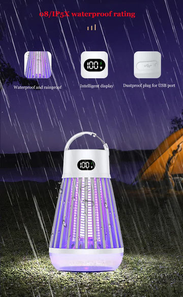 Elosung Rechargeable Camping Lantern with Insect Zapper
