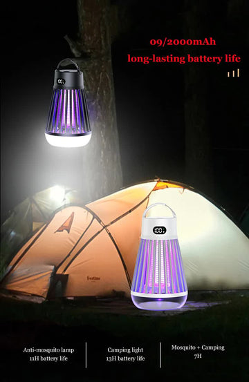 Elosung Rechargeable Camping Lantern with Insect Zapper