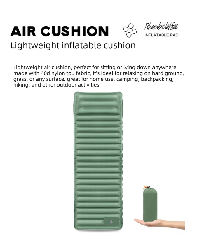 Elosung Ultralight TPU Sleeping Pad 195 x 70 x 10cm - Orange
