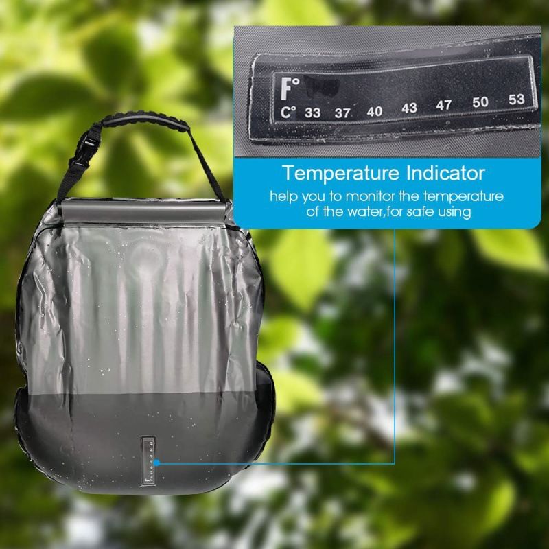 Elosung 20L Solar Camping Shower Bag