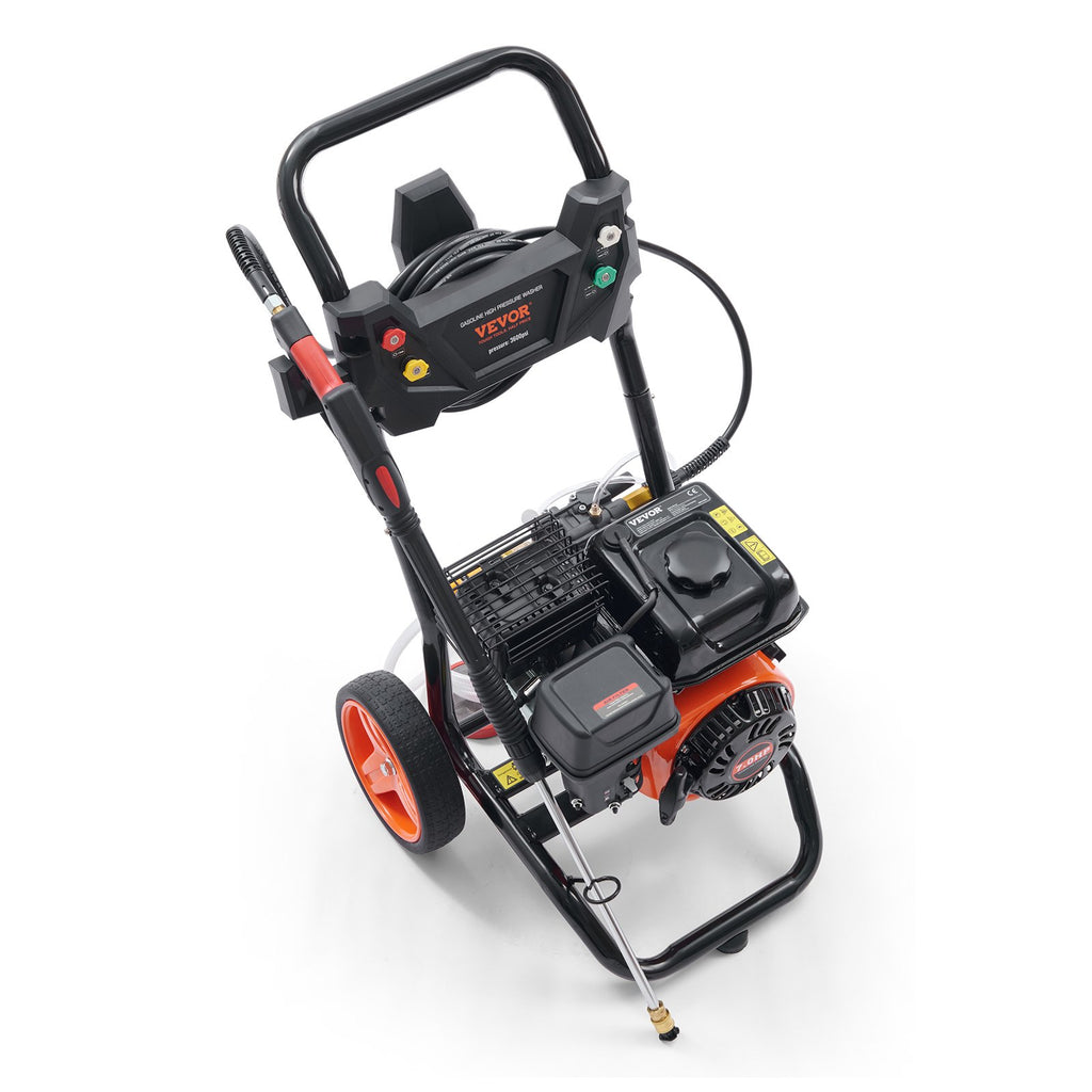 VEVOR Gas Pressure Washer Gas Powered Washer 3600 PSI 2.6 GPM 210cc 5 Nozzles