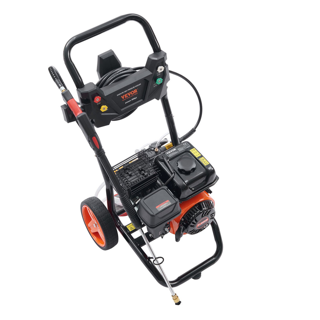 VEVOR Gas Pressure Washer Gas Powered Washer 3600 PSI 2.6 GPM 210cc 5 Nozzles