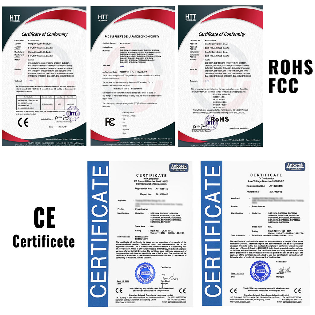 VEVOR Power Inverter Modified Sine Wave Inverter 3000W DC 12V to AC 240V w/LCD