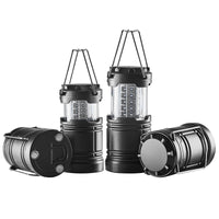 VEVOR LED Camping Lanterns Collapsible Battery Powered Flashlights Set of 4