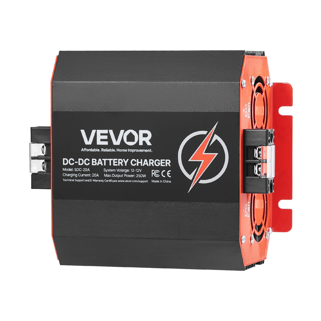 VEVOR 12V 20A DC to DC Charger Battery Charger 250W for Lead-Acid Lithium AGM