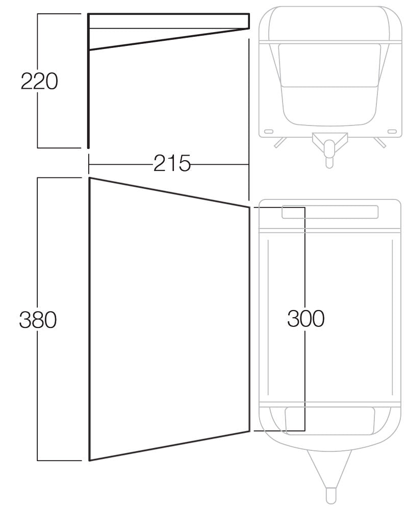 Vango Sun Canopy - Campervan/Caravan 3M