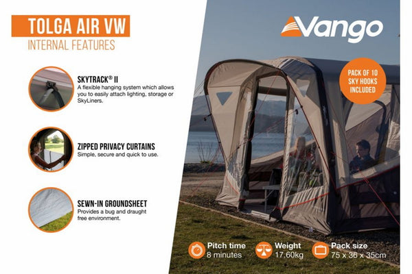 Tolga Air VW Awning Low - 17.60kg by Vango