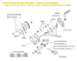 Jarrett Brake Winch 10:1 500 kg