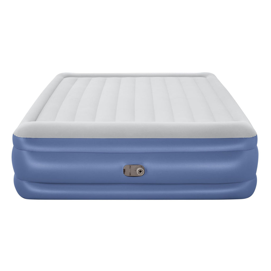 Bestway 203 x 193 x 56cm Tritech Air Mattress King Built-in AC Pump