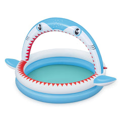 Bestway 1.63m x 1.27m x 92cm Sharktastic Sprinkler Play Pool