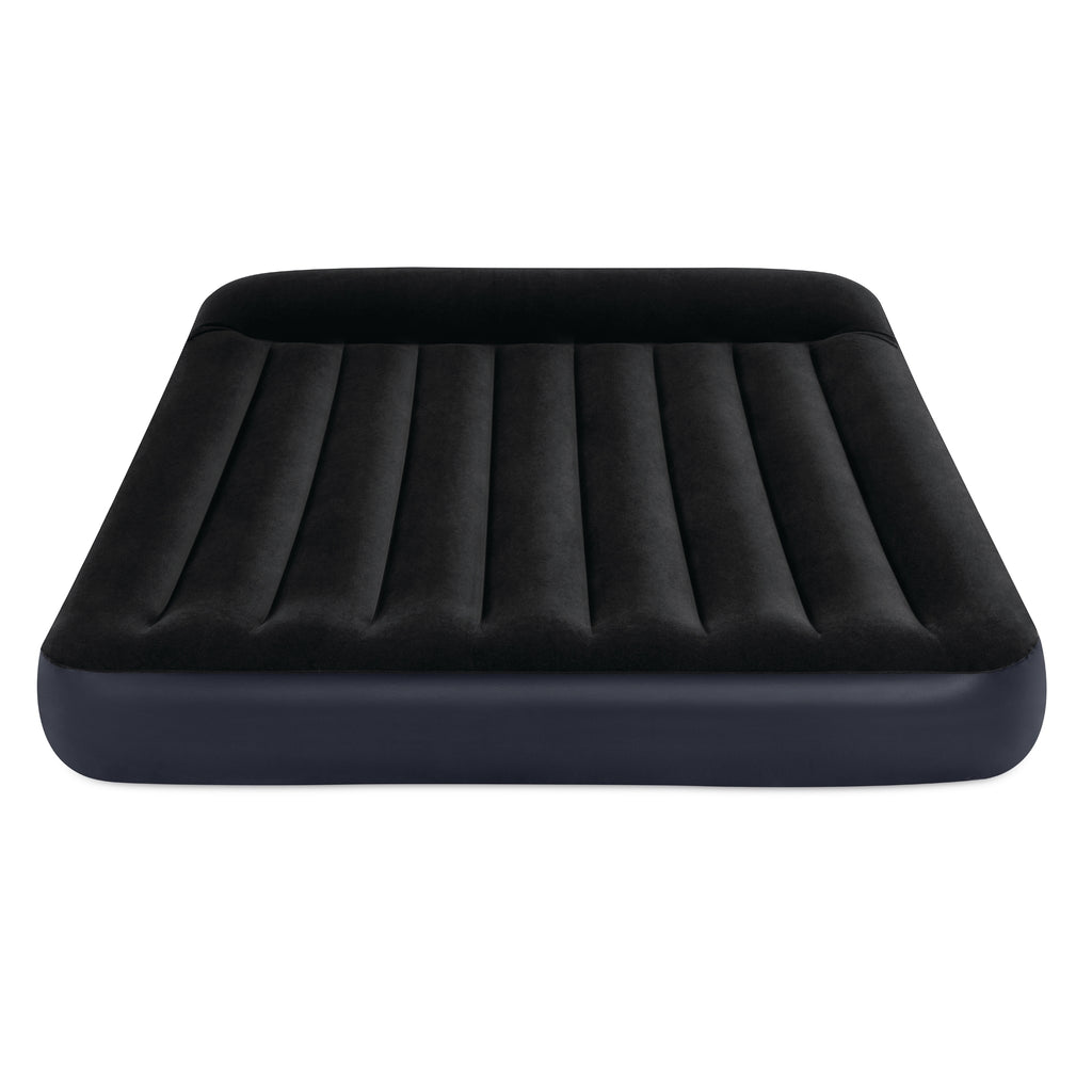 Intex Queen Pillow Rest Classic Airbed W/ Fiber-Tech