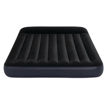 Intex Queen Pillow Rest Classic Airbed W/ Fiber-Tech