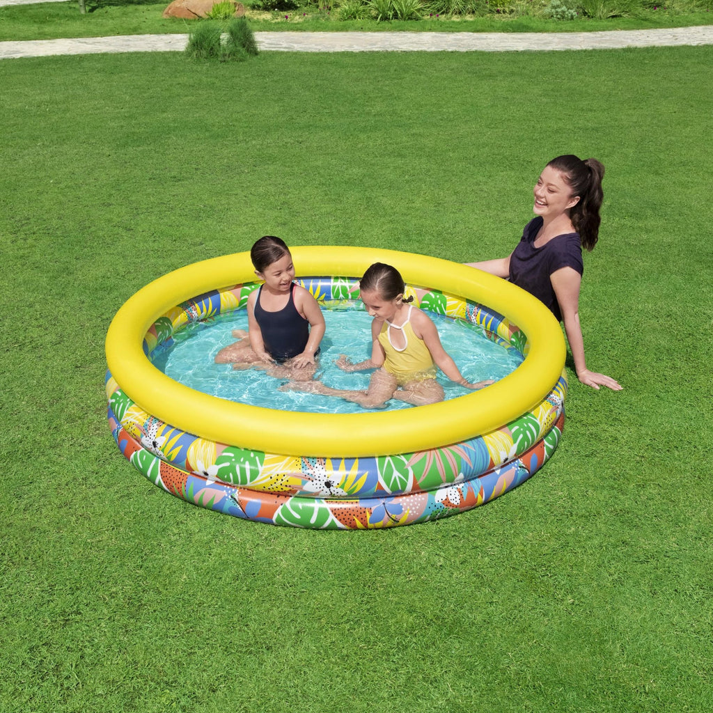 Bestway 1.68m x 38cm Floral Paradise Play Pool