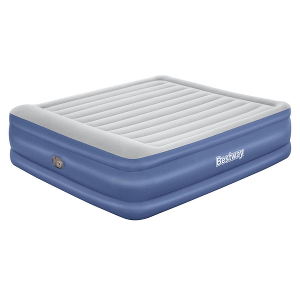 Bestway 203 x 193 x 56cm Tritech Air Mattress King Built-in AC Pump