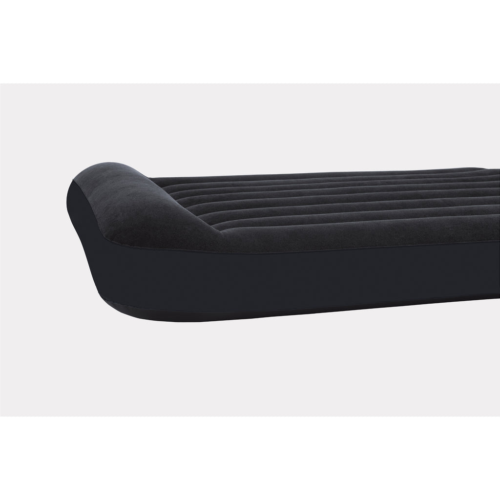Intex Queen Pillow Rest Classic Airbed W/ Fiber-Tech