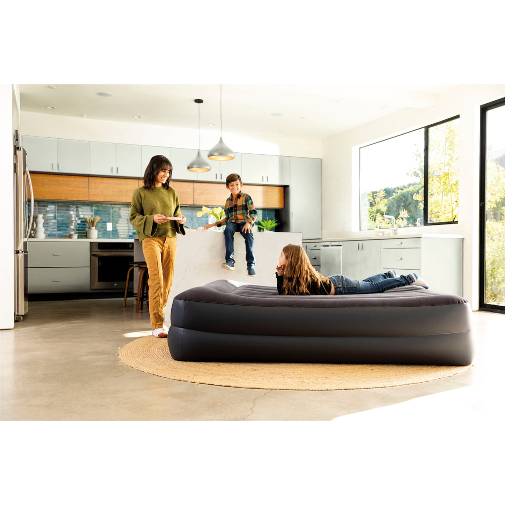 Intex Queen Pillow Rest Raised Airbed W/ Fiber-Tech