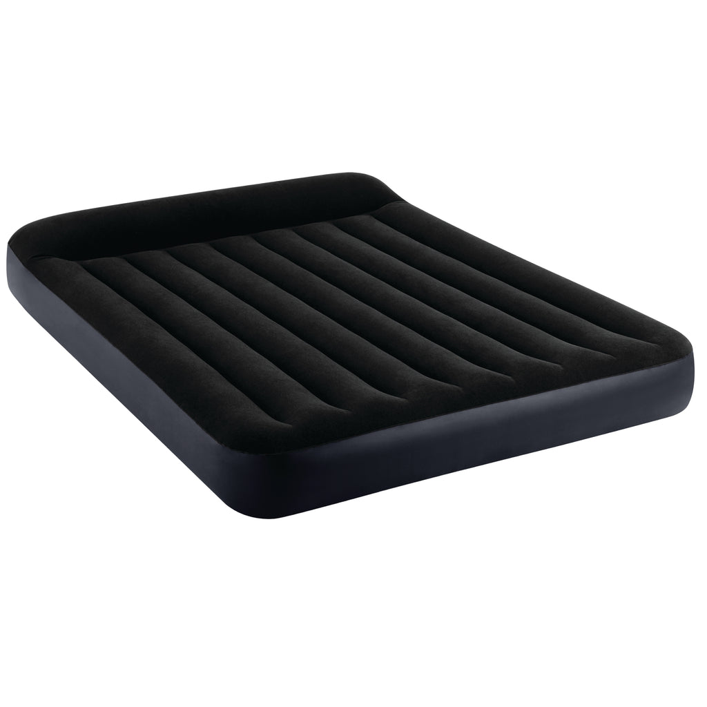 Intex Queen Pillow Rest Classic Airbed W/ Fiber-Tech