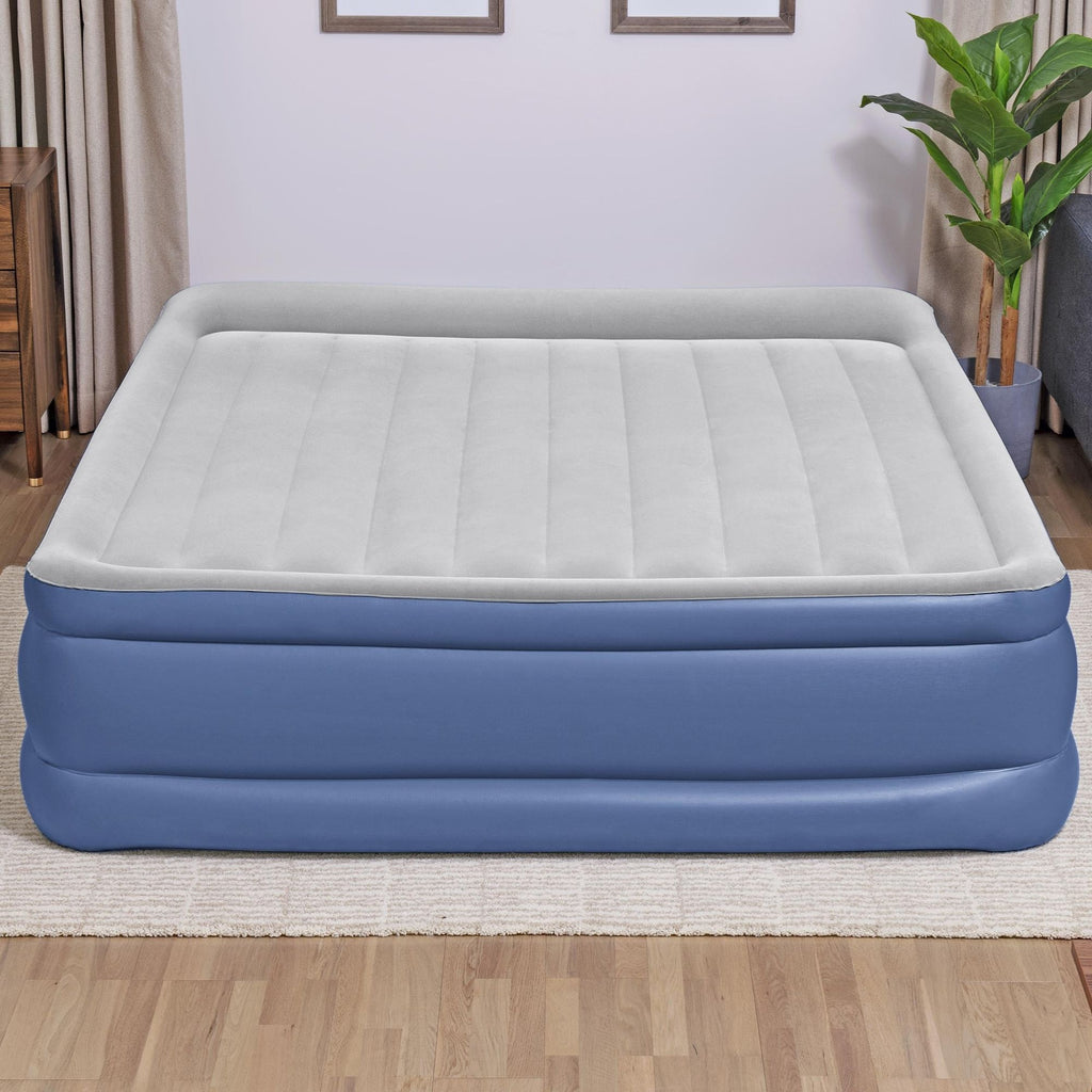 Bestway 203 x 193 x 56cm Tritech Air Mattress King Built-in AC Pump