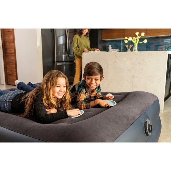 Intex Queen Pillow Rest Raised Airbed W/ Fiber-Tech