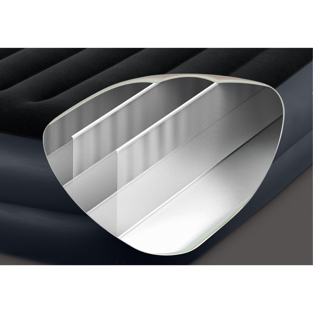 Intex Queen Pillow Rest Raised Airbed W/ Fiber-Tech