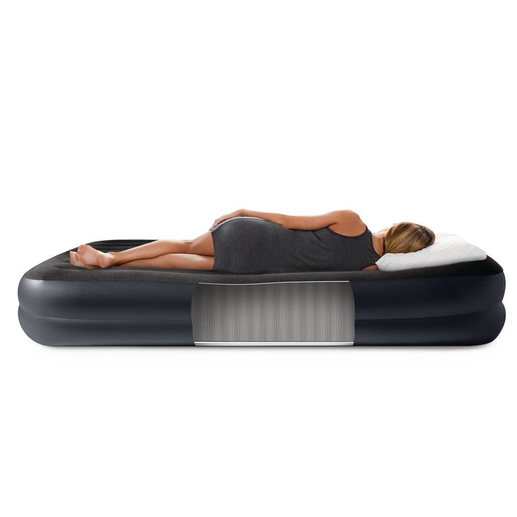Intex Queen Pillow Rest Raised Airbed W/ Fiber-Tech