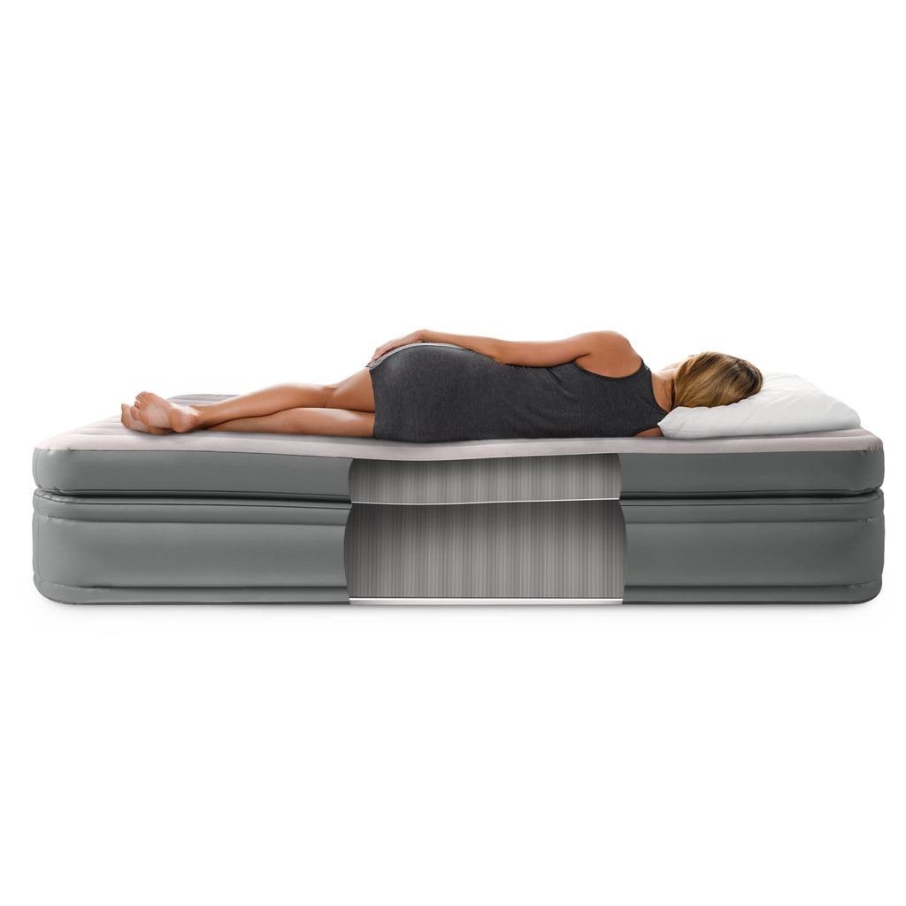 Intex Queen Comfort Elevated Airbed with Fiber-Tech