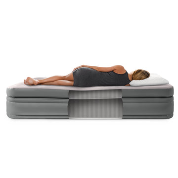 Intex Queen Comfort Elevated Airbed with Fiber-Tech