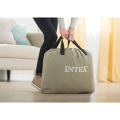 Intex Queen Pillow Rest Raised Airbed W/ Fiber-Tech