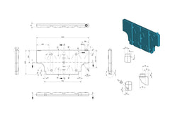 42 Litre Poly Water Tank Vertical With Cut-Outs