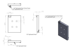 80 Litre Under Tray Poly Water Tank