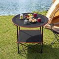 Weisshorn Folding Camp Table 73cm with 4 Cup Holders