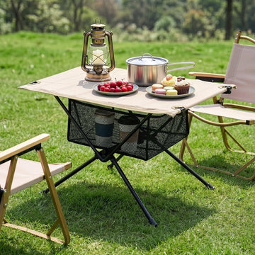 Weisshorn Lightweight Folding Camp Table - Khaki