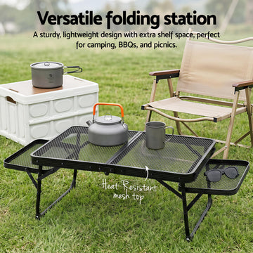 Weisshorn Folding Mesh Camp Table
