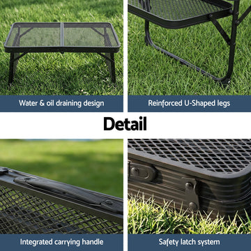 Weisshorn Folding Mesh Camp Table
