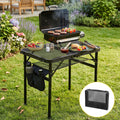 Gardeon Folding Camp BBQ Table 60 x 40cm - Steel Mesh
