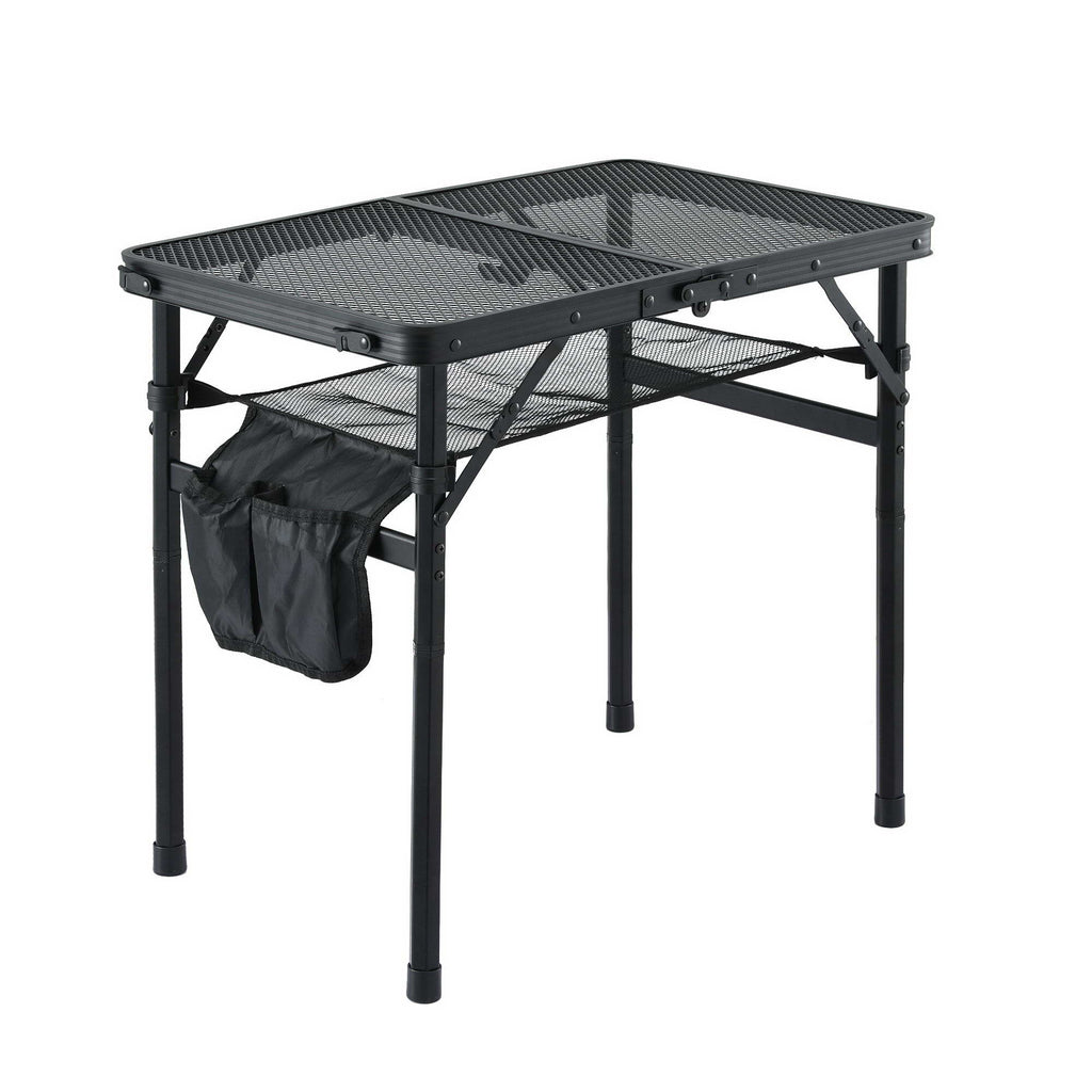 Gardeon Folding Camp BBQ Table 60 x 40cm - Steel Mesh