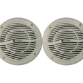 Zylux 6 Inch 2-Way Marine/Outdoor Speakers 100W - White (Pair)