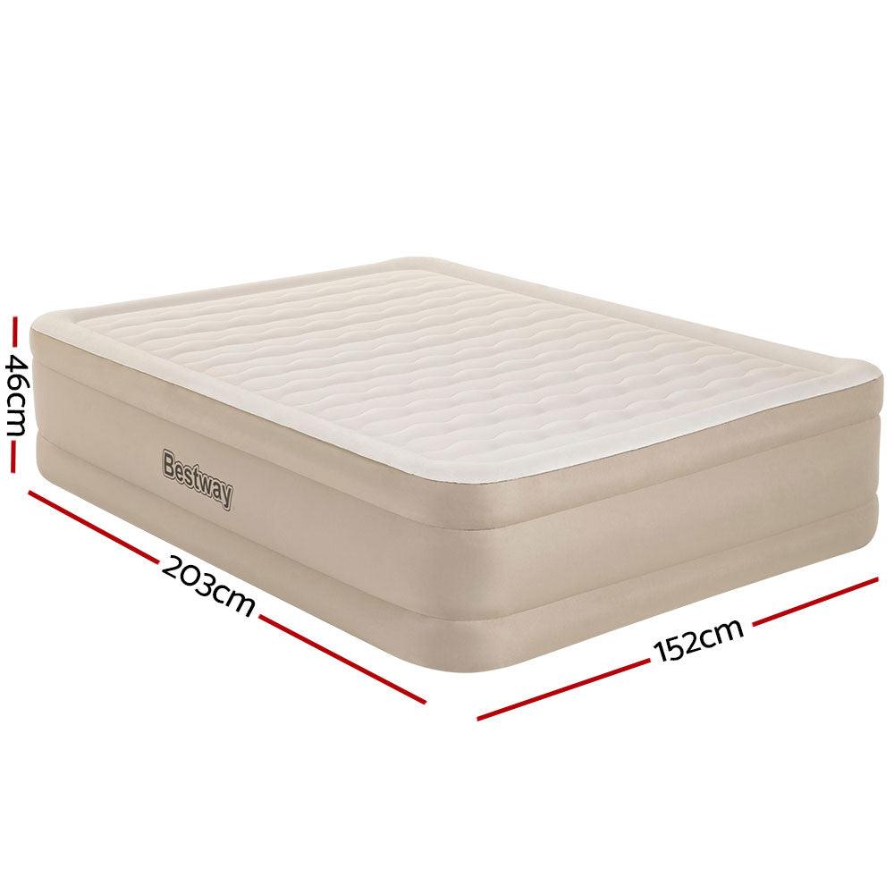 Bestway Air Bed Queen Size Mattress Camping Beds Inflatable Built