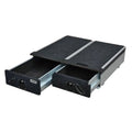 Double Roller Drawer with Right Hand Fridge Slider — Landcruiser & Large Wagons