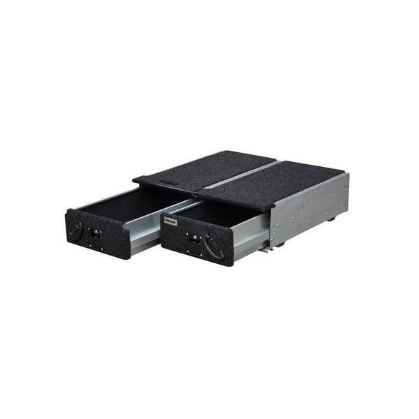 Double Roller Drawer with Right Hand Fridge Slider — Toyota Prado & Medium Wagons