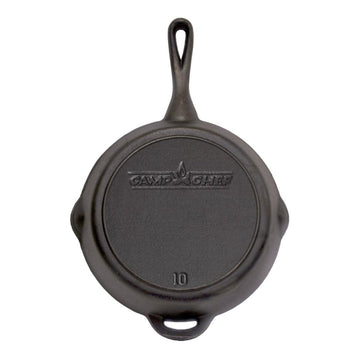 Camp Chef SK10 10" Seasoned Cast Iron Skillet