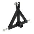 Heavy Duty Steel 3 Point 2" Trailer Hitch Receiver Tow Drawbar For Cat 1 Tractor